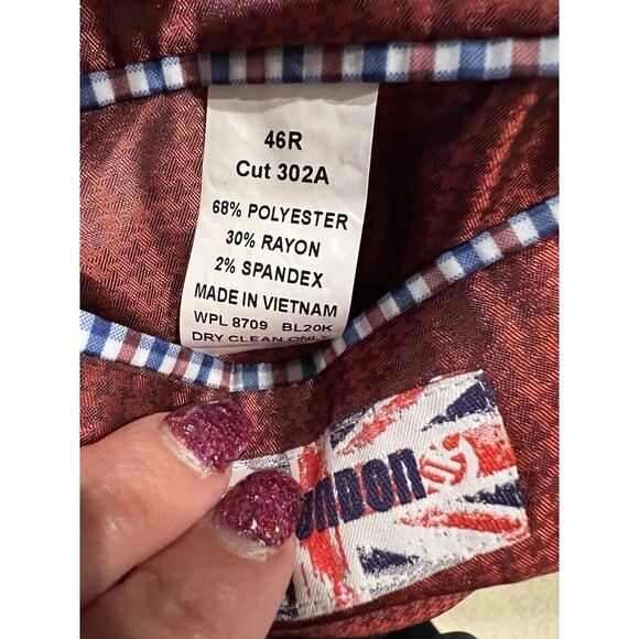 Billy London UK 46R Mens 2 Button Black Suit Blazer Jacket - Picture 6 of 8